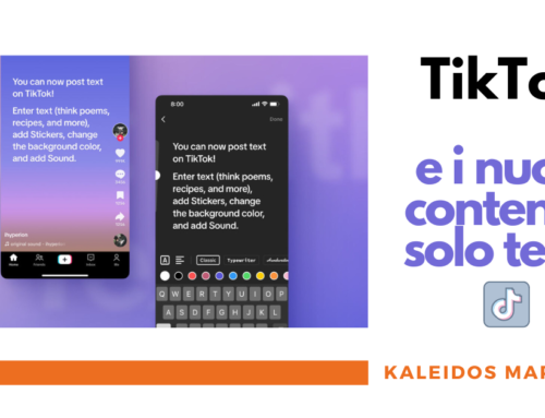 Da qualche settimana, sono stati introdotti i contenuti solo testo su TikTok